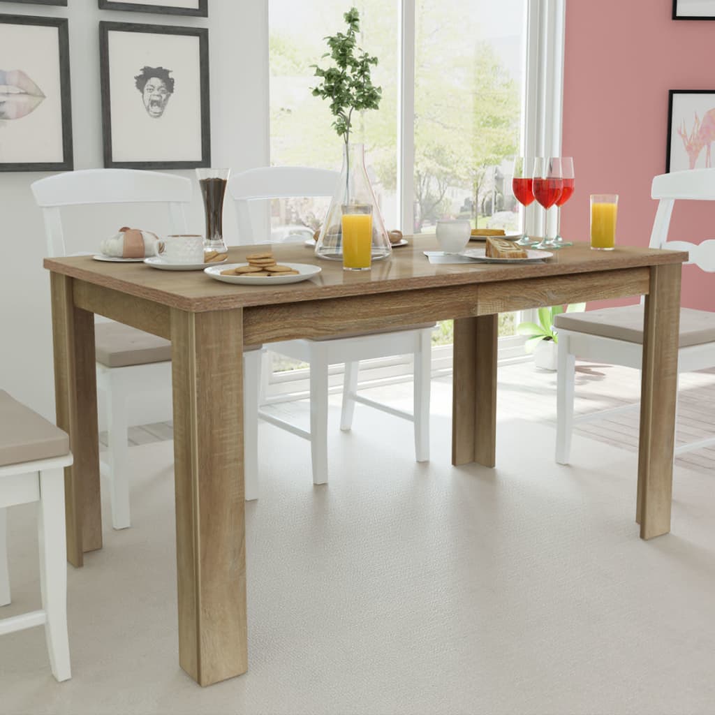 8718475977346_m_en_hd_1 vidaXL Dining Table 140x80x75 cm Oak - Image 1