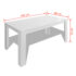 vidaXL Dining Table 140x80x75 cm White - Image 5
