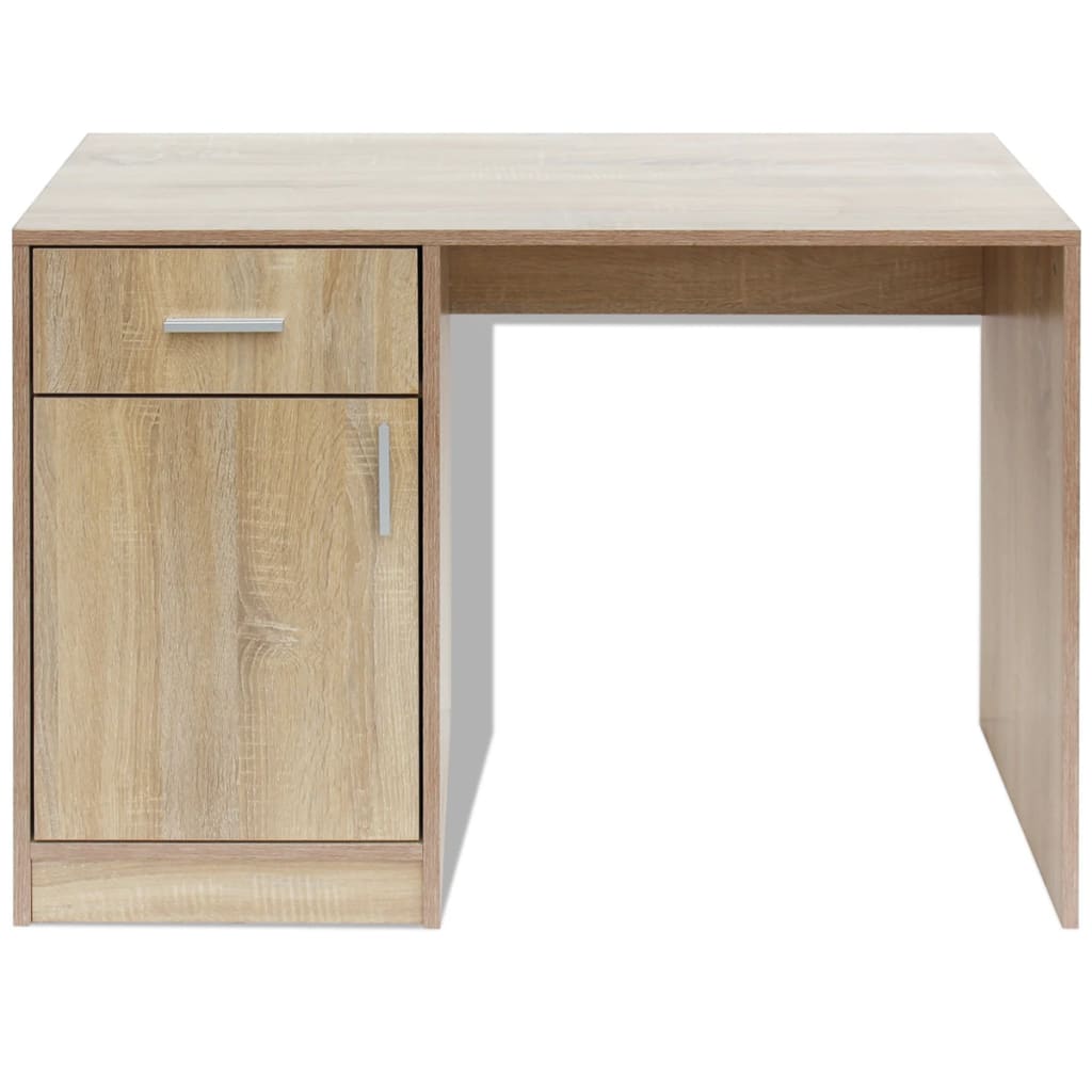 8718475977360_g_en_hd_1 vidaXL Desk with Drawer and Cabinet Oak 100x40x73 cm - Image 4