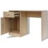 vidaXL Desk with Drawer and Cabinet Oak 100x40x73 cm - Image 5