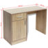 vidaXL Desk with Drawer and Cabinet Oak 100x40x73 cm - Image 7