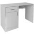 vidaXL Desk with Drawer and Cabinet White 100x40x73 cm - Image 2