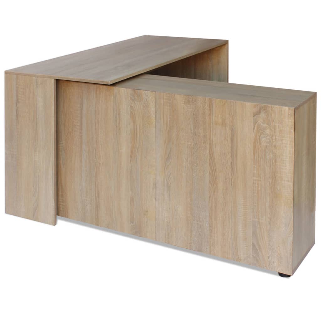 8718475977384_g_en_hd_2 vidaXL Corner Desk 4 Shelves Oak - Image 4