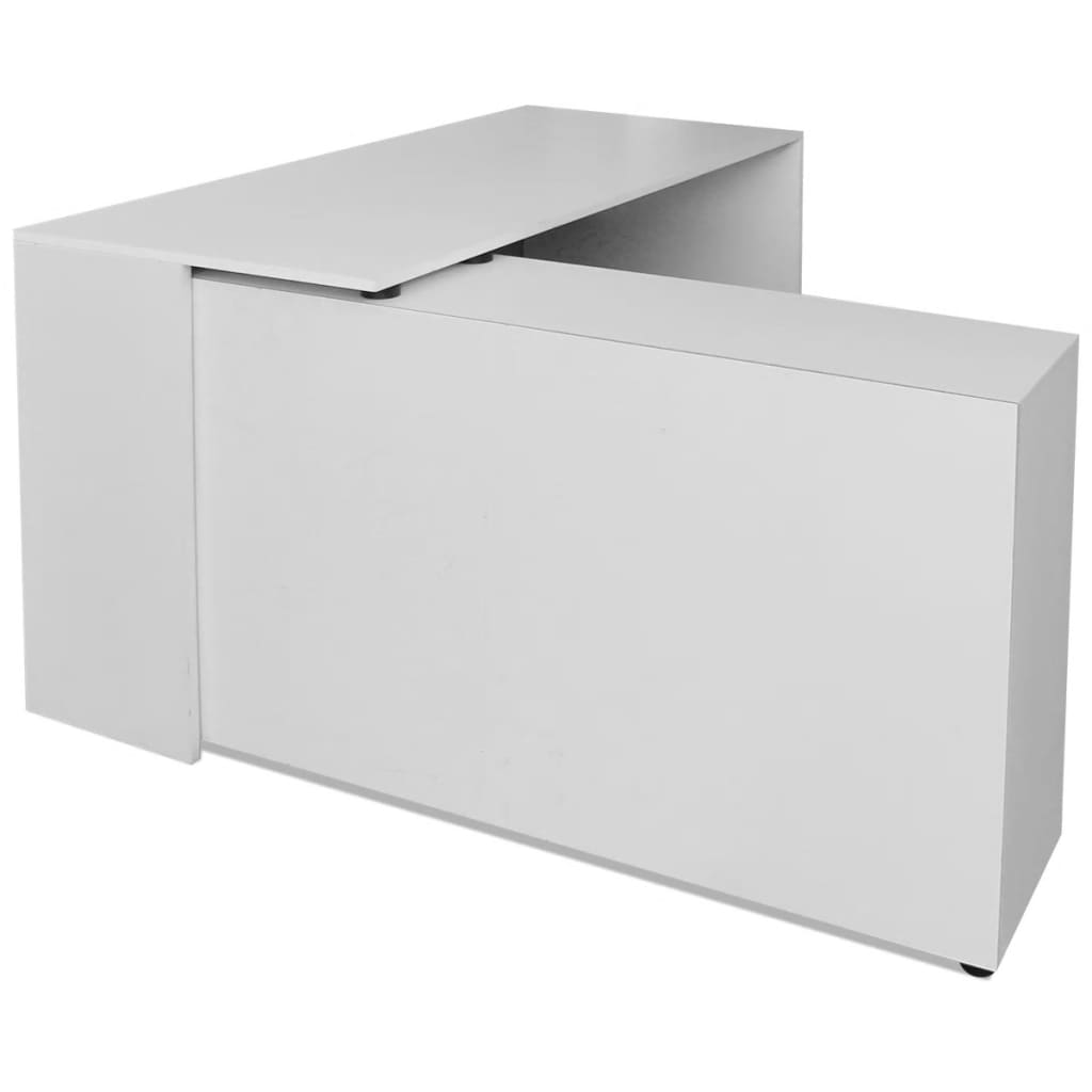 8718475977391_g_en_hd_2 vidaXL Corner Desk 4 Shelves White - Image 4