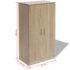 vidaXL Shoe Cabinet 7 Shelves Oak - Image 8