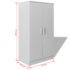 vidaXL Shoe Cabinet 7 Shelves White - Image 8