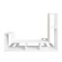 vidaXL TV Cabinet Double L-Shaped White - Image 7