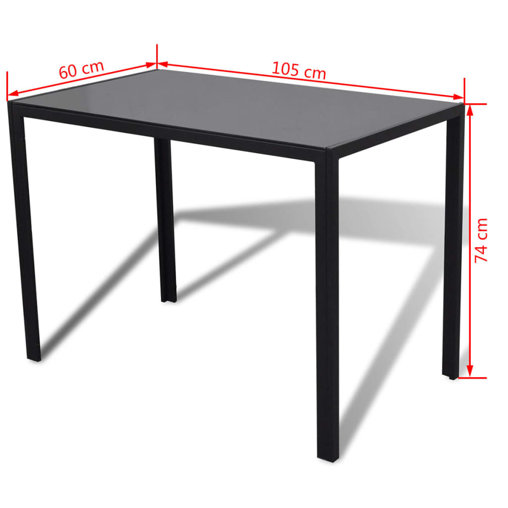 8718475977988_g_en_hd_6 vidaXL Five Piece Dining Table Set Black and White - Image 8