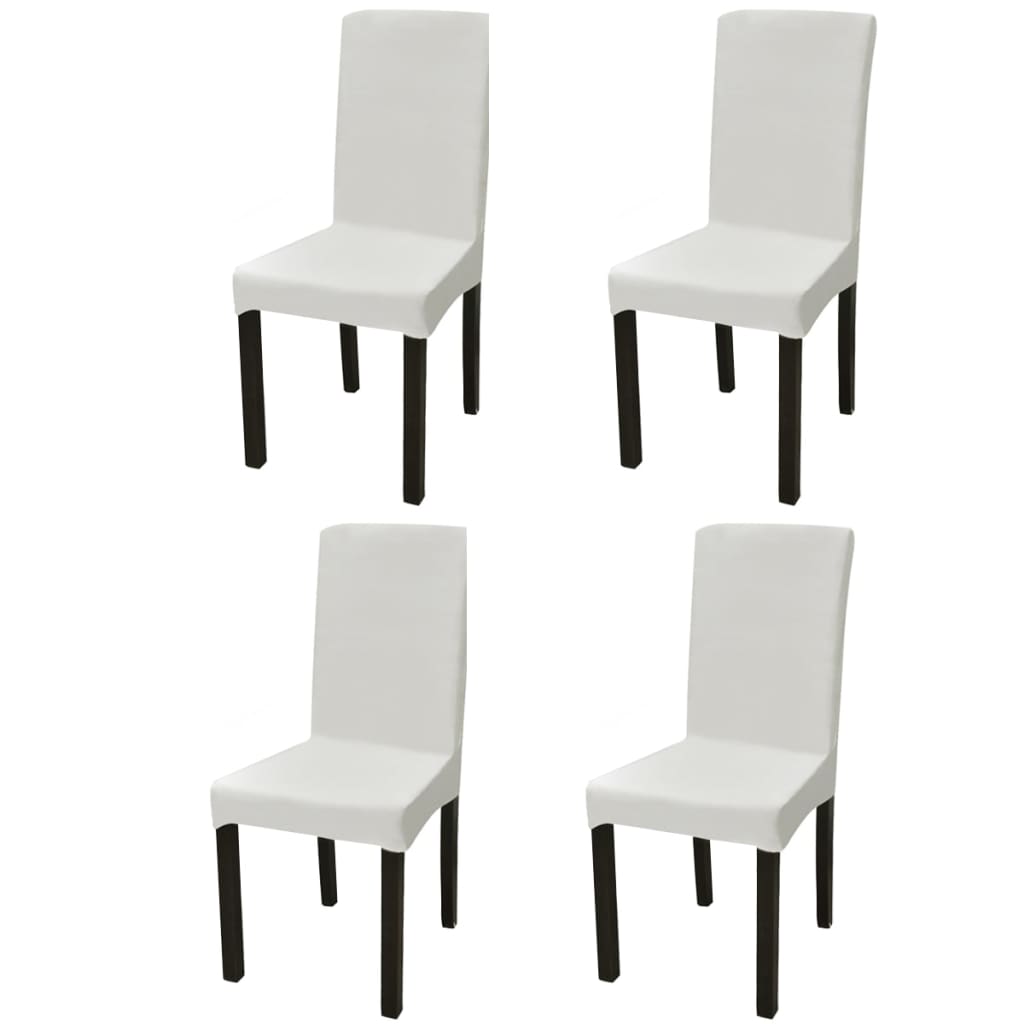 8718475978756_a_en_hd_1 vidaXL Straight Stretchable Chair Cover 4 pcs Cream - Image 1