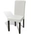 vidaXL Straight Stretchable Chair Cover 4 pcs Cream - Image 2