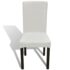 vidaXL Straight Stretchable Chair Cover 4 pcs Cream - Image 4