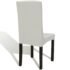 vidaXL Straight Stretchable Chair Cover 4 pcs Cream - Image 5