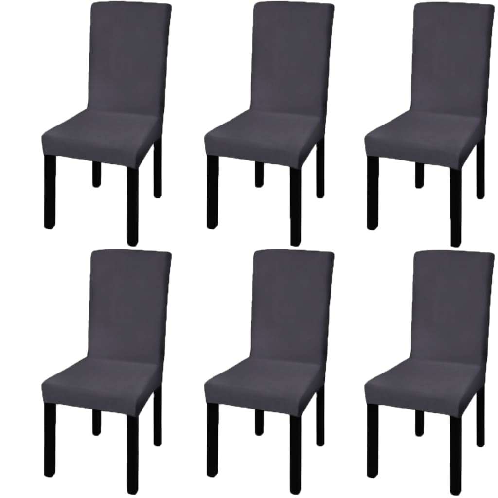 8718475978763_a_en_hd_1 vidaXL Straight Stretchable Chair Cover 6 pcs Anthracite - Image 1