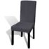 vidaXL Straight Stretchable Chair Cover 4 pcs Anthracite - Image 2