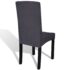 vidaXL Straight Stretchable Chair Cover 4 pcs Anthracite - Image 4