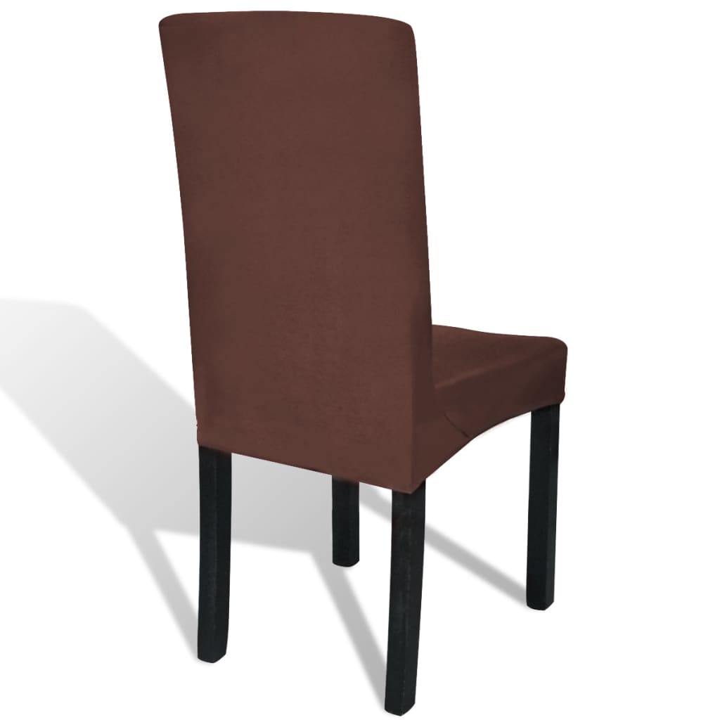 8718475978800_g_en_hd_3 vidaXL Straight Stretchable Chair Cover 4 pcs Brown - Image 4