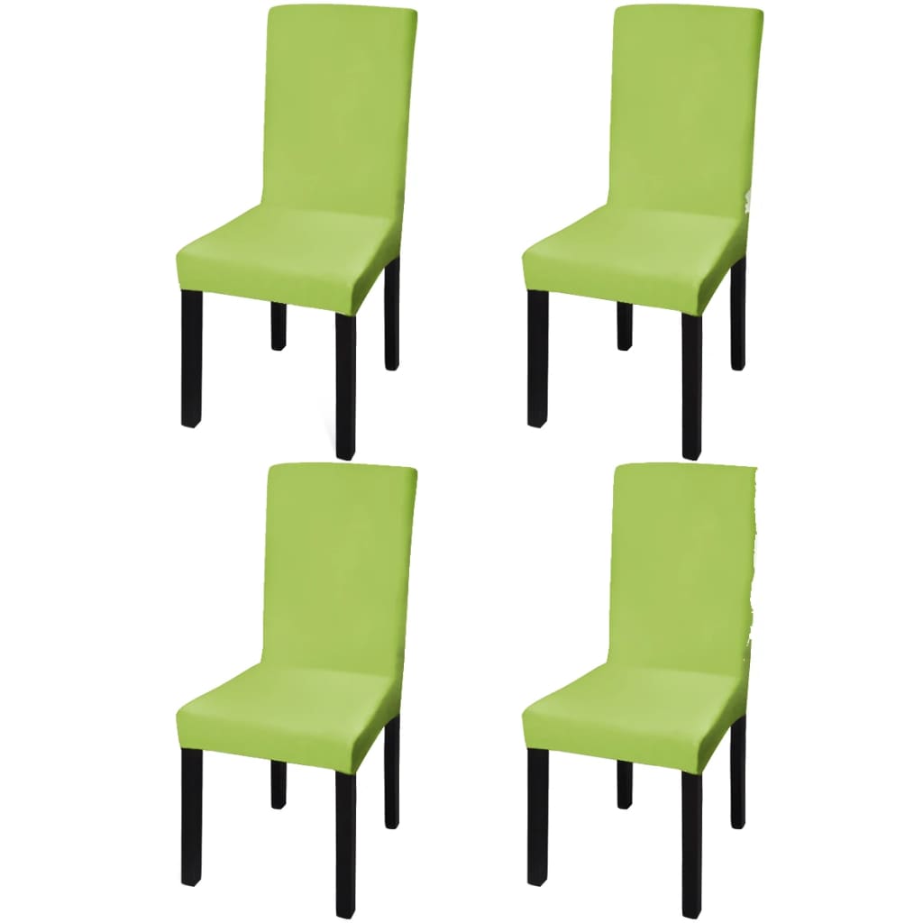 8718475978817_a_en_hd_1 vidaXL Straight Stretchable Chair Cover 4 pcs Green - Image 1