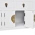 vidaXL Sideboard Chinese Style Solid Wood White - Image 7