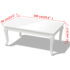 vidaXL Coffee Table 100x60x42 cm High Gloss White - Image 5