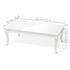 vidaXL Coffee Table 115x65x42 cm High Gloss White - Image 5