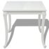 vidaXL Dining Table 80x80x76 cm High Gloss White - Image 3