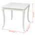 vidaXL Dining Table 80x80x76 cm High Gloss White - Image 5