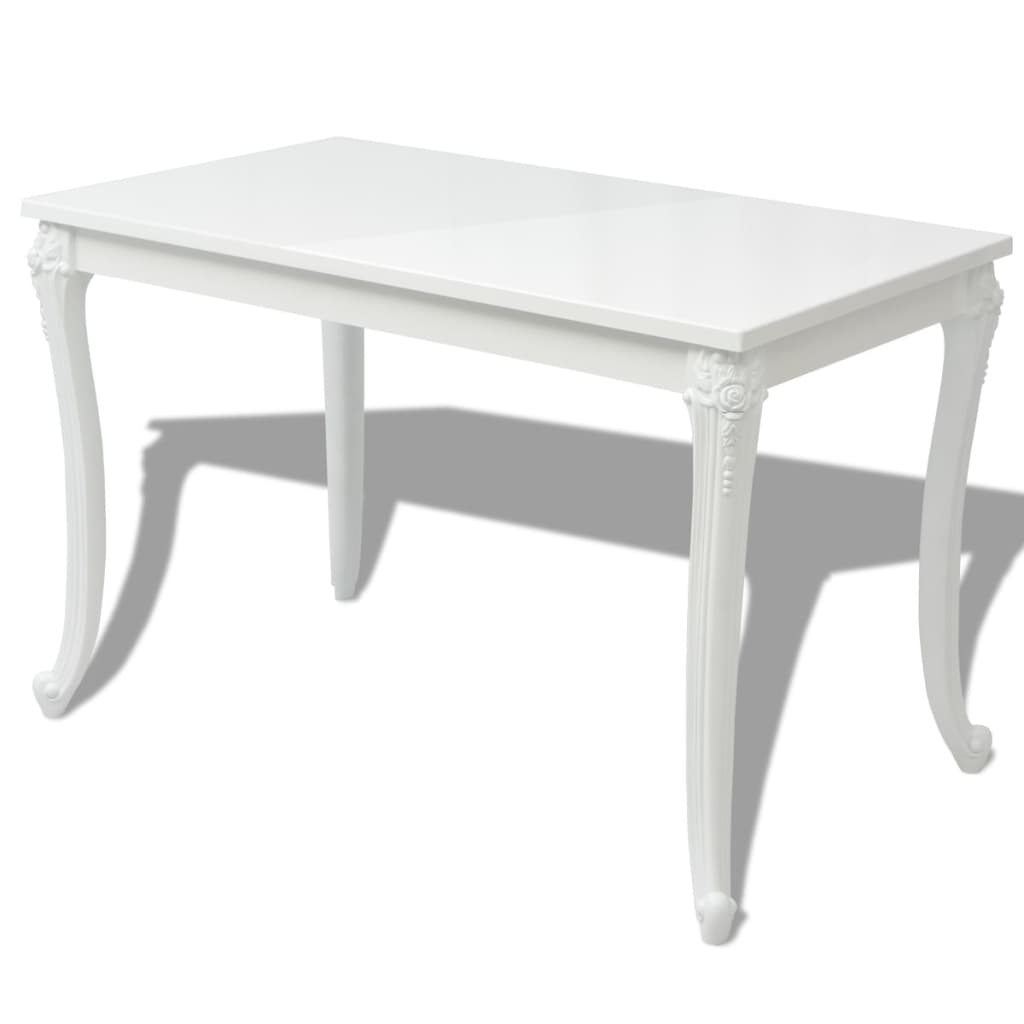 8718475992028_a_en_hd_1 vidaXL Dining Table 116x66x76 cm High Gloss White - Image 2