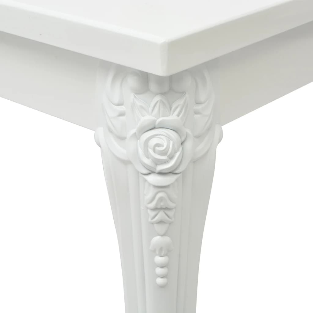 8718475992028_g_en_hd_2 vidaXL Dining Table 116x66x76 cm High Gloss White - Image 4