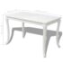 vidaXL Dining Table 116x66x76 cm High Gloss White - Image 5