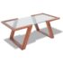 vidaXL Coffee Table Solid Acacia Wood Brown 100x50x40 cm