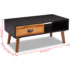 vidaXL Coffee Table 90x50x40 cm Solid Acacia Wood - Image 5