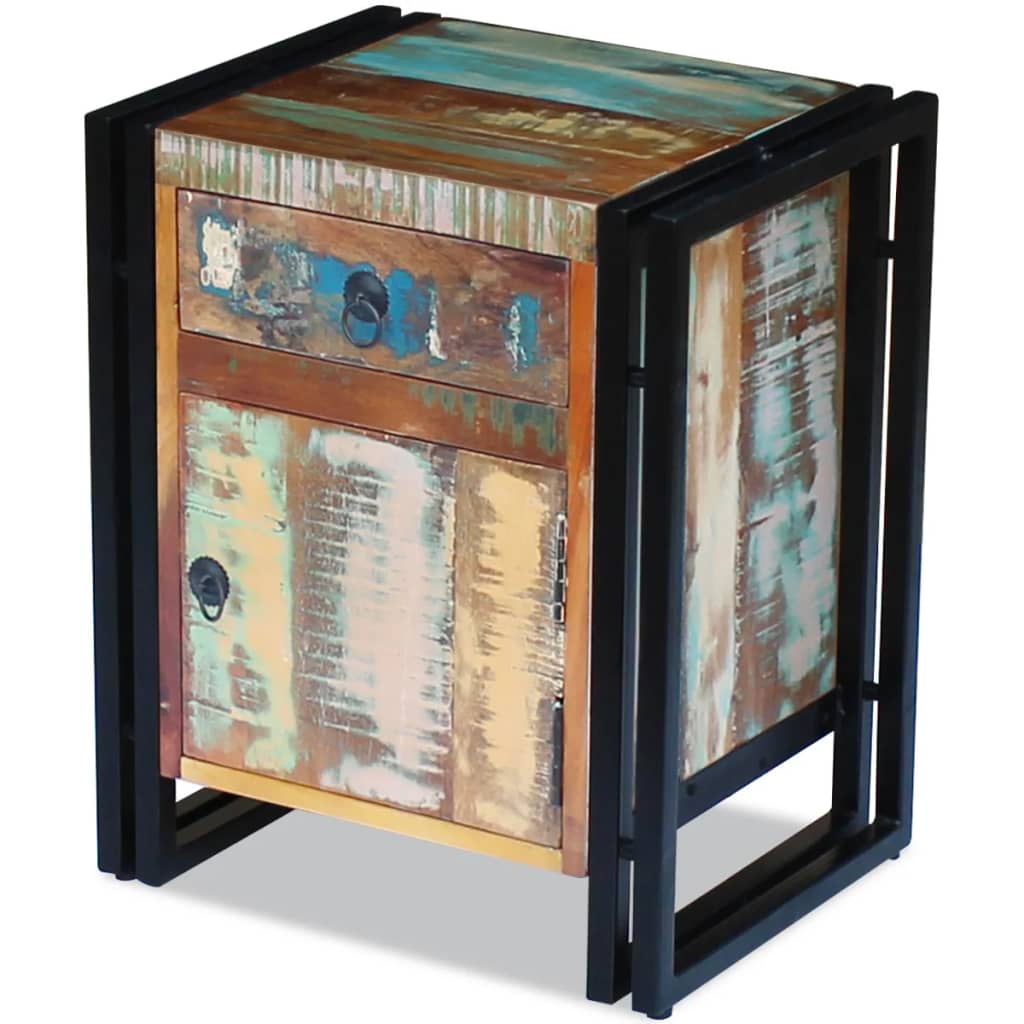 8718475993148_g_en_hd_1 vidaXL Bedside Cabinet Solid Reclaimed Wood - Image 2
