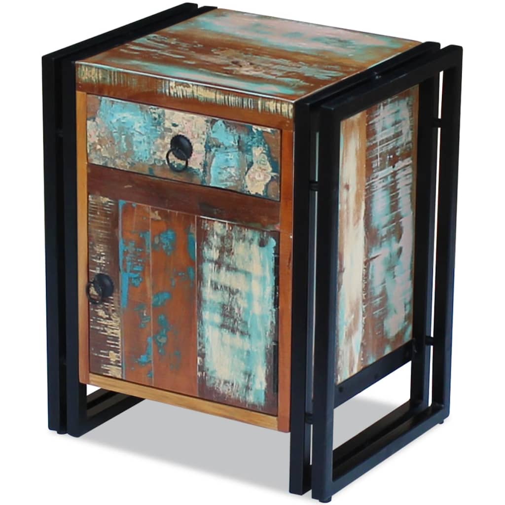 8718475993148_g_en_hd_2 vidaXL Bedside Cabinet Solid Reclaimed Wood - Image 3