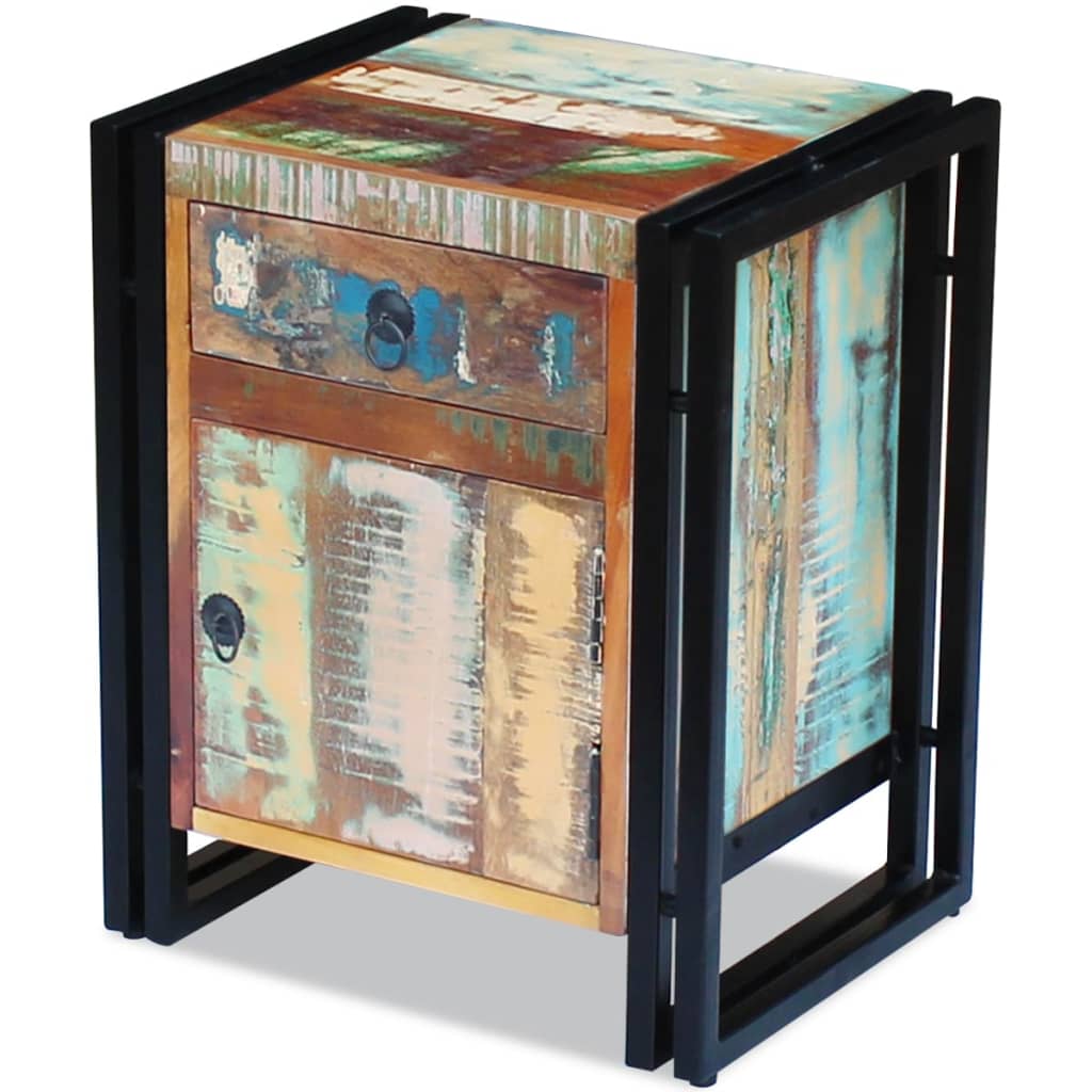 8718475993148_g_en_hd_3 vidaXL Bedside Cabinet Solid Reclaimed Wood - Image 4