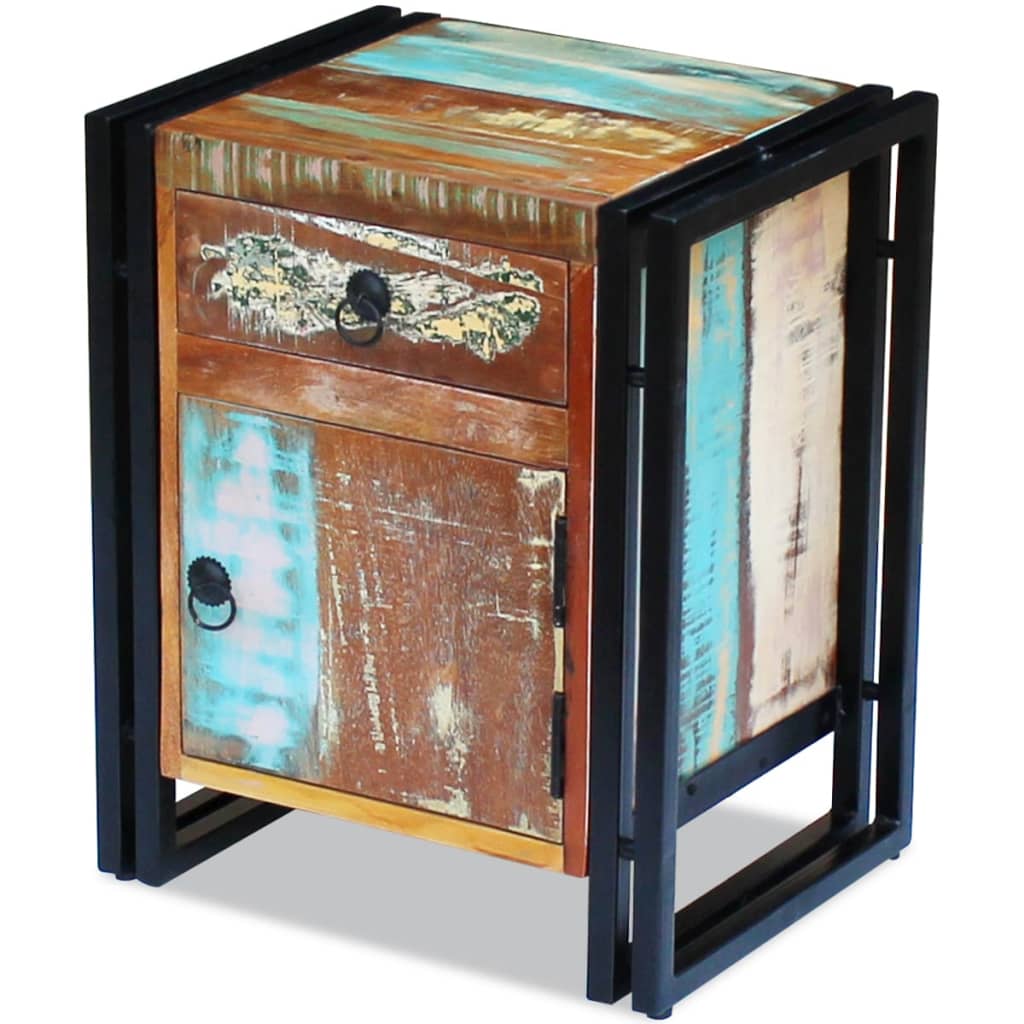 8718475993148_g_en_hd_4 vidaXL Bedside Cabinet Solid Reclaimed Wood - Image 5