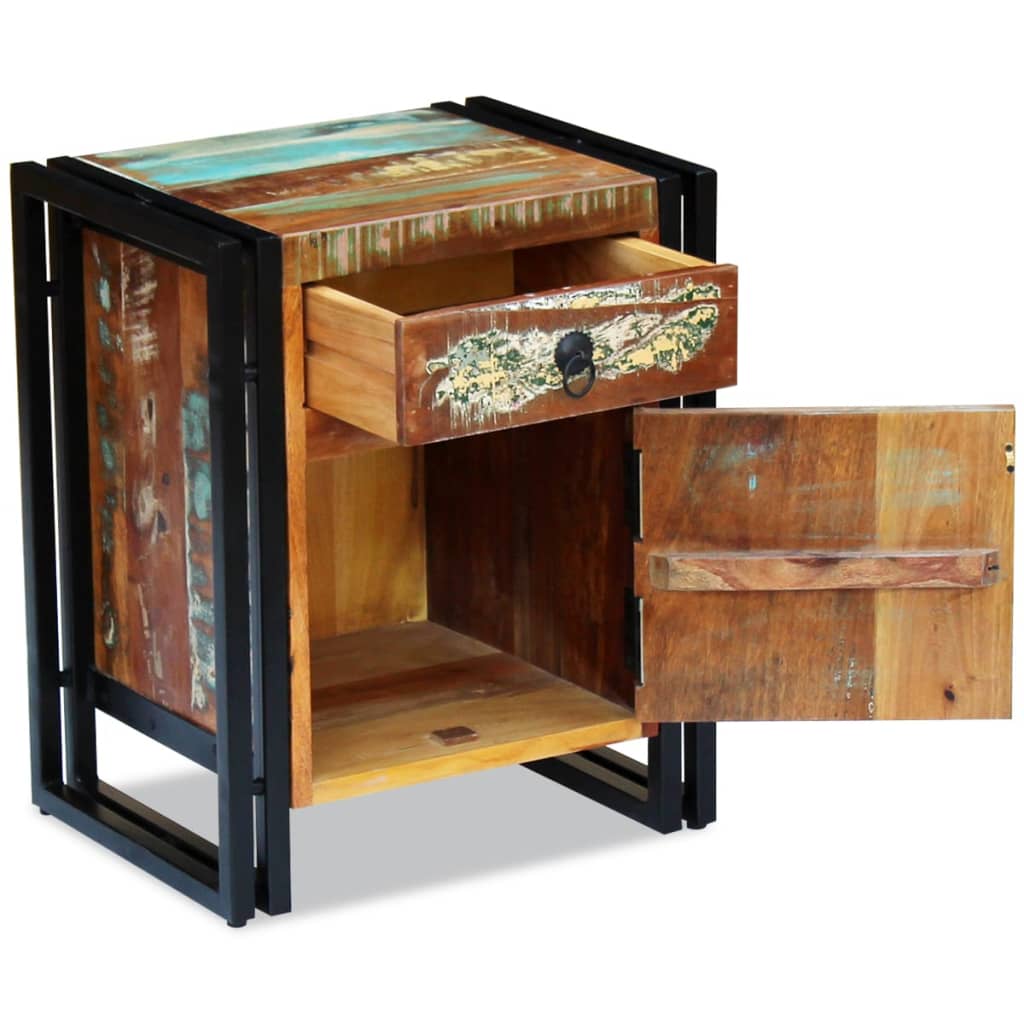 8718475993148_g_en_hd_5 vidaXL Bedside Cabinet Solid Reclaimed Wood - Image 6