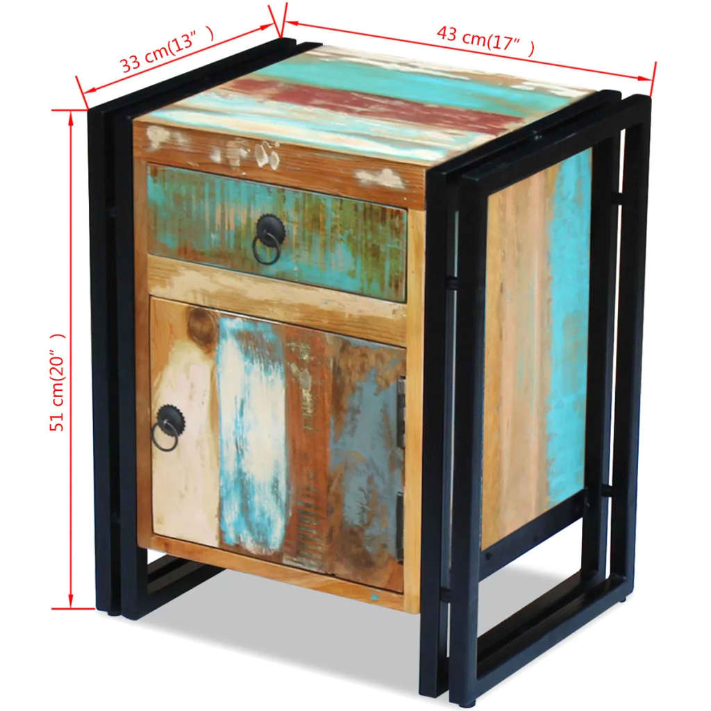 8718475993148_g_en_hd_6 vidaXL Bedside Cabinet Solid Reclaimed Wood - Image 7