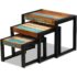 vidaXL Three Piece Nesting Tables Solid Reclaimed Wood - Image 4