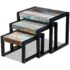 vidaXL Three Piece Nesting Tables Solid Reclaimed Wood - Image 6