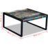 vidaXL Coffee Table Solid Reclaimed Wood 80x80x40 cm - Image 8