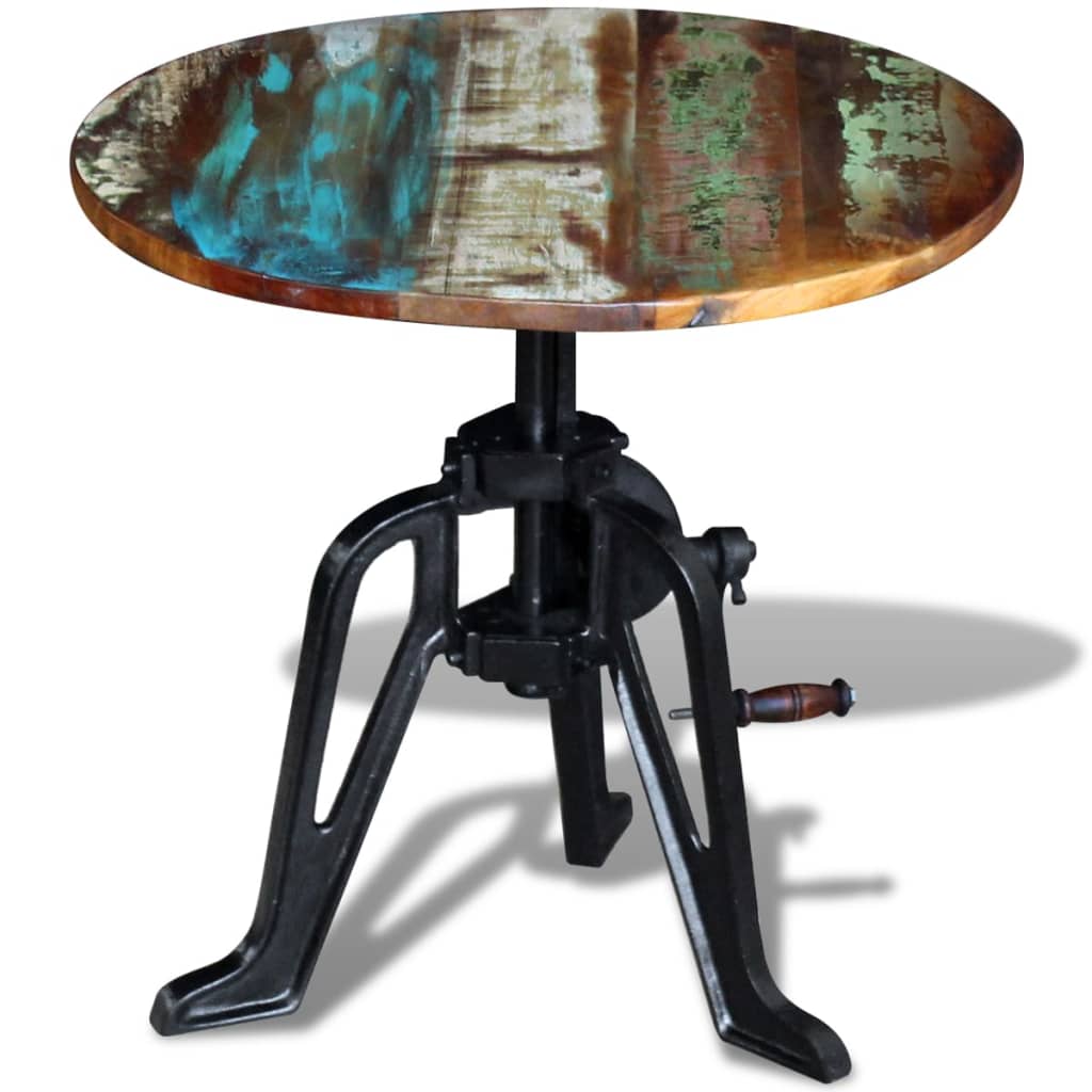 8718475993841_g_en_hd_1 vidaXL Side Table Solid Reclaimed Wood Cast Iron 60x(42-63) cm - Image 2