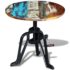 vidaXL Side Table Solid Reclaimed Wood Cast Iron 60x(42-63) cm - Image 7