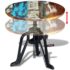 vidaXL Side Table Solid Reclaimed Wood Cast Iron 60x(42-63) cm - Image 8