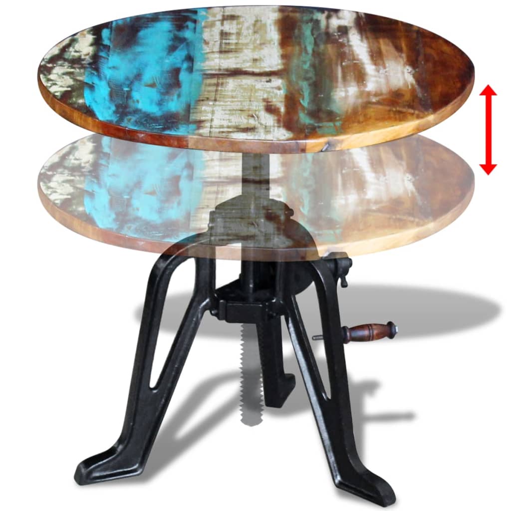 8718475993841_g_en_hd_7 vidaXL Side Table Solid Reclaimed Wood Cast Iron 60x(42-63) cm - Image 8