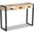 vidaXL Console Table with 3 Drawers Solid Mango Wood 110x35x78 cm - Image 2