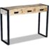 vidaXL Console Table with 3 Drawers Solid Mango Wood 110x35x78 cm - Image 4