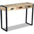 vidaXL Console Table with 3 Drawers Solid Mango Wood 110x35x78 cm - Image 5