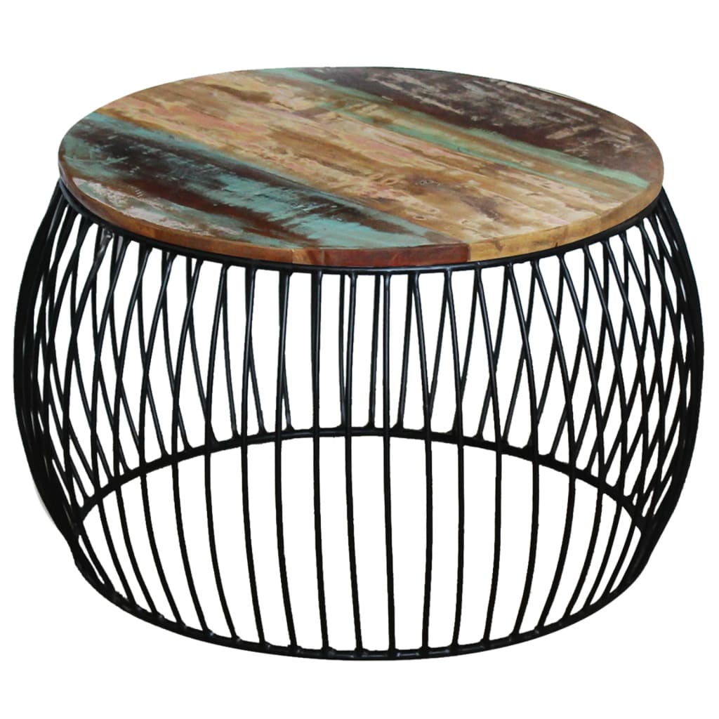 8718475993889_a_en_hd_1 vidaXL Coffee Table Round Solid Reclaimed Wood 68x37 cm - Image 1