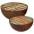 vidaXL Two Piece Bowl Shaped Coffee Table Set Solid Reclaimed Wood - Image 10