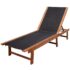 vidaXL Sun Loungers 2 pcs with Table Solid Acacia Wood and Textilene - Image 2